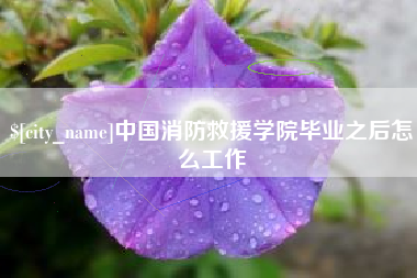 桓台中国消防救援学院毕业之后怎么工作