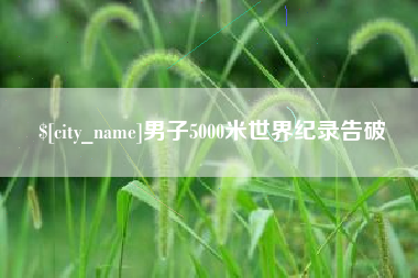 桓台男子5000米世界纪录告破