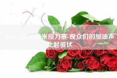 桓台500米接力赛-观众们的加油声此起彼伏