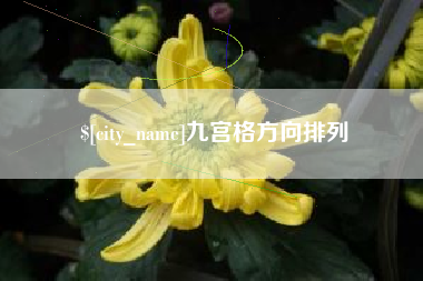 桓台九宫格方向排列