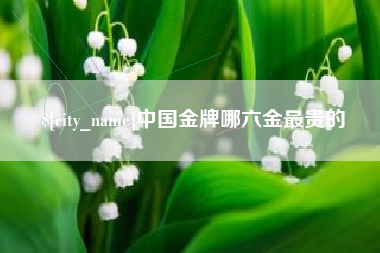 桓台中国金牌哪六金最贵的