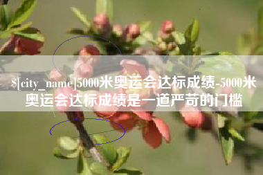 桓台5000米奥运会达标成绩-5000米奥运会达标成绩是一道严苛的门槛