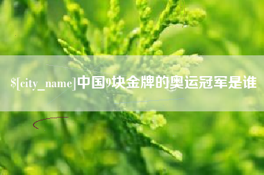 桓台中国9块金牌的奥运冠军是谁