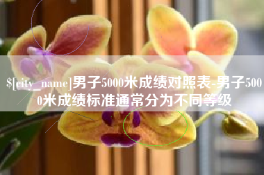 桓台男子5000米成绩对照表-男子5000米成绩标准通常分为不同等级