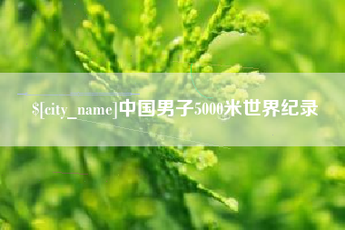 桓台中国男子5000米世界纪录