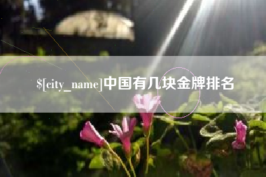 桓台中国有几块金牌排名