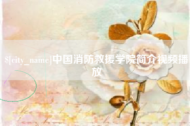 桓台中国消防救援学院简介视频播放