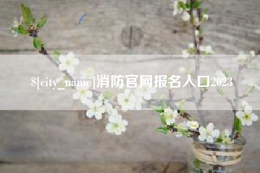 桓台消防官网报名入口2023
