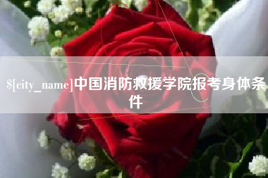 桓台中国消防救援学院报考身体条件