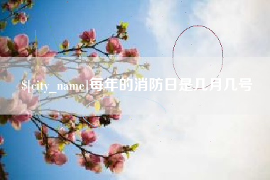 桓台每年的消防日是几月几号