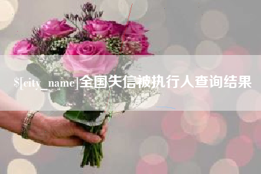 桓台全国失信被执行人查询结果