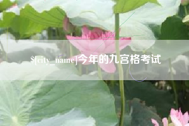 桓台今年的九宫格考试