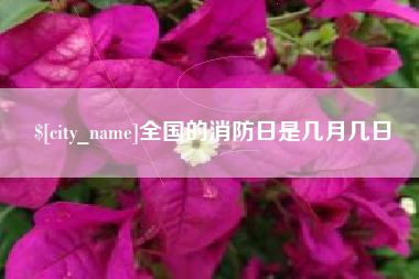 桓台全国的消防日是几月几日