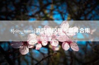 桓台消防院校报考条件合集